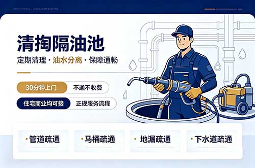 鞍山清掏隔油池